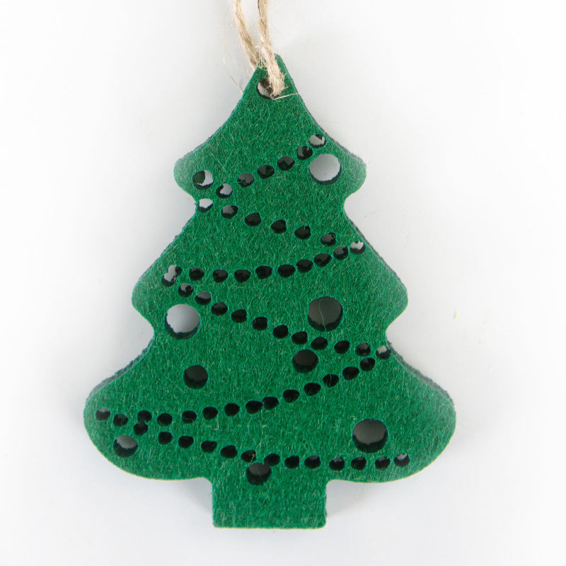 Decorative Christmas star pendant made of felt