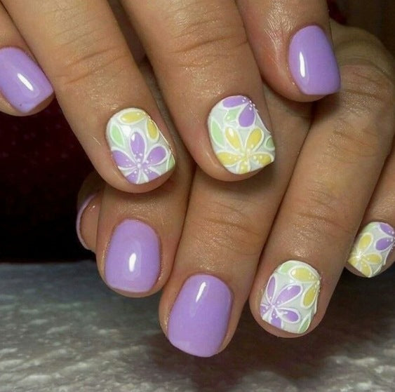 Floral Artistry Gel Nail Enhancements Stornfield
