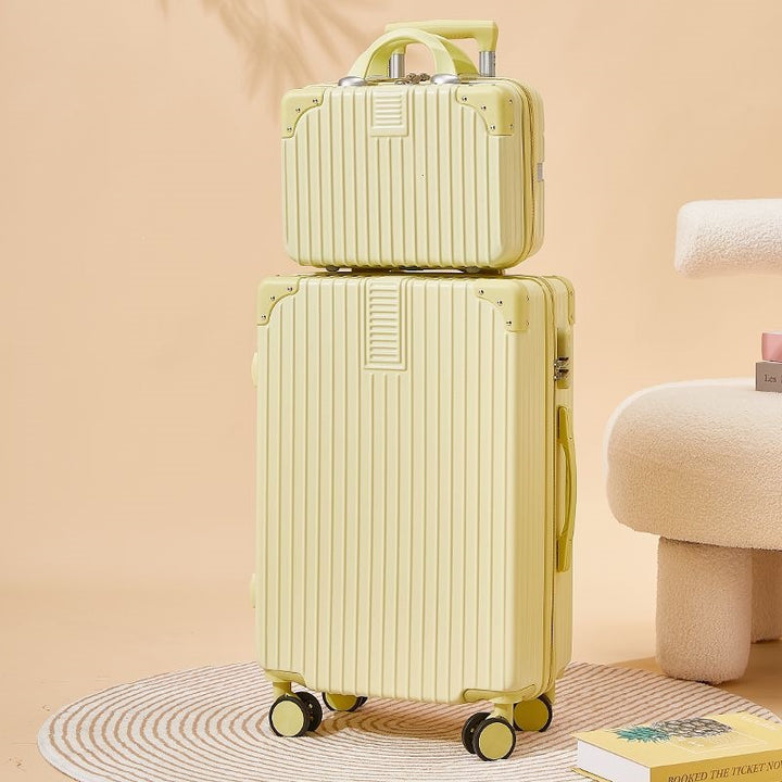 Hard-shell suitcase with double safety lock and flexible interior Stornfield