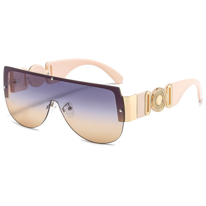 Women oversized sunglasses with luxurious gold accent Stornfield