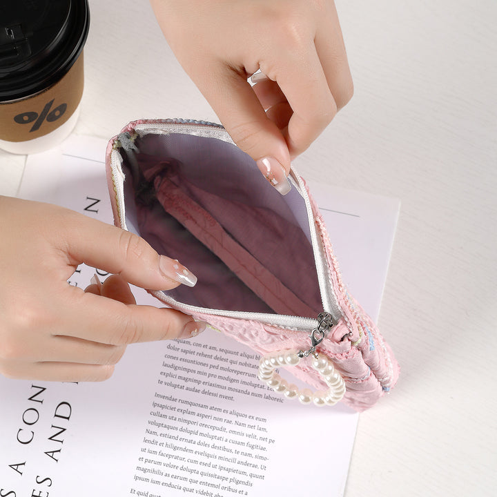 Textured Fabric Clutch