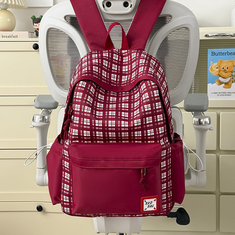 Checked Patterned Backpack Stornfield