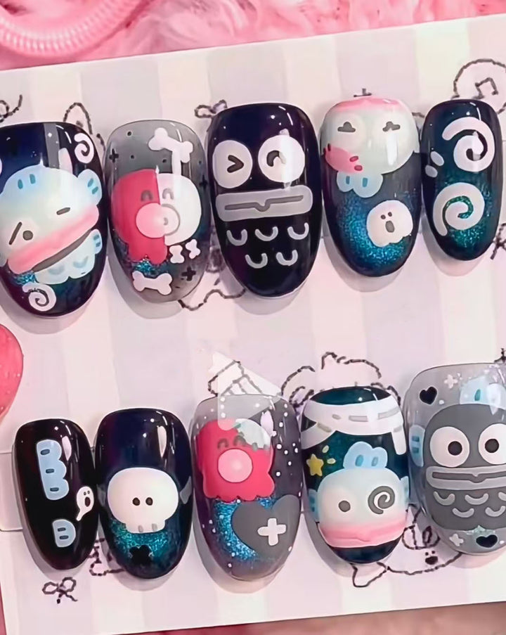 Artistic Press-On Nail Wraps Stornfield