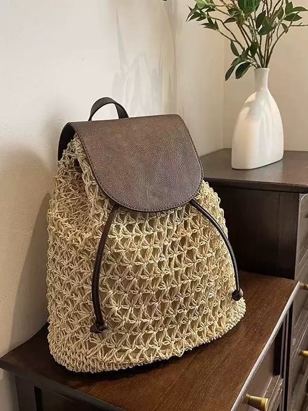 Handcrafted backpack bag made of natural material Stornfield