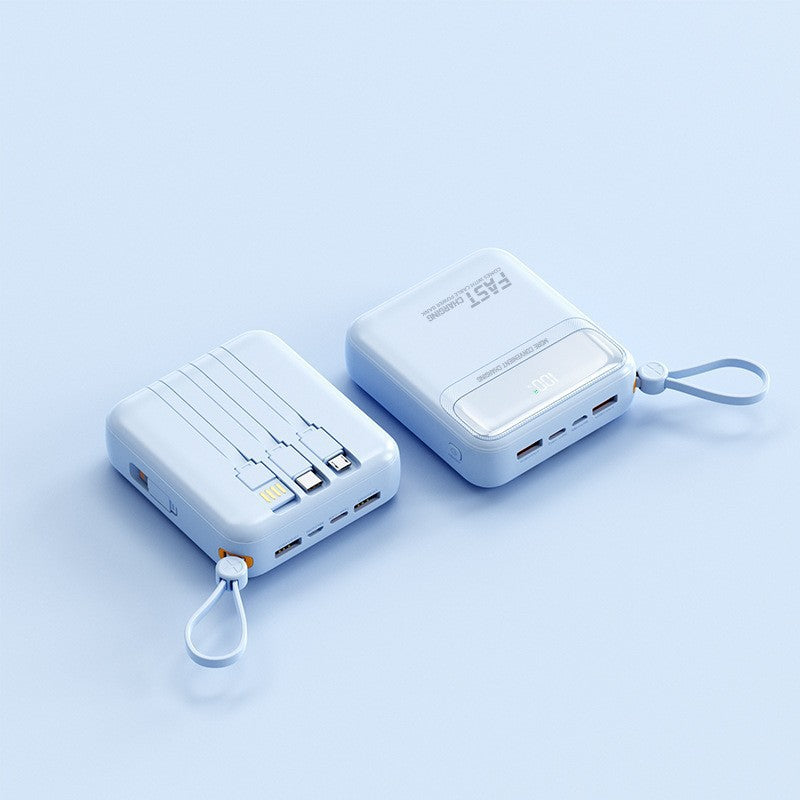 Portable power bank with integrated cables and multifunctional charging port Stornfield