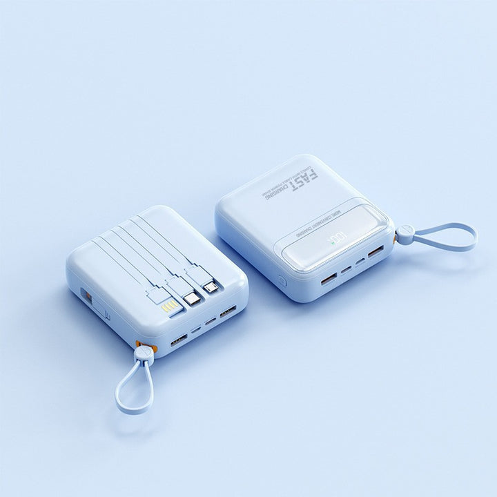 Portable power bank with integrated cables and multifunctional charging port Stornfield