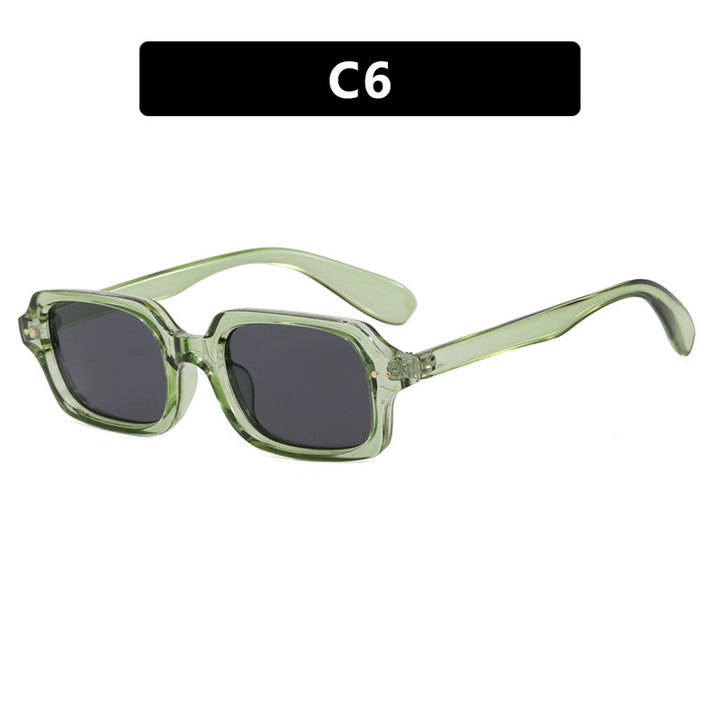 Ladies stylish square sunglasses with striking accents Stornfield