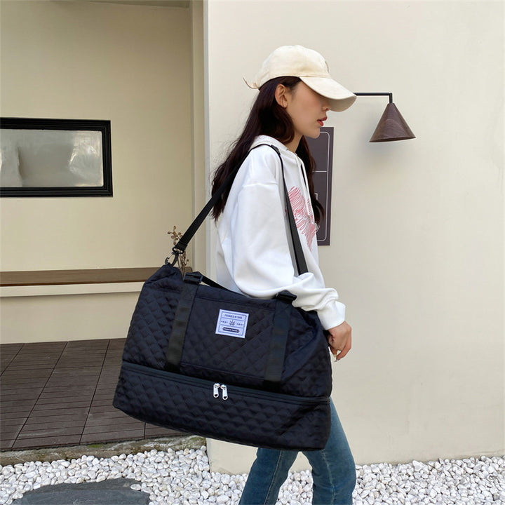 Quilted Multi-Pocket Travel Duffle Stornfield