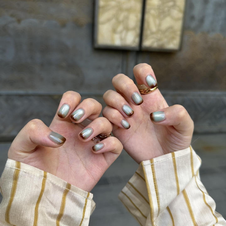 Glamorous Artificial Nails in Elegant French-Style Stornfield