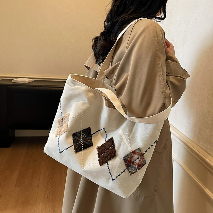 Decorative Patterned Canvas Tote Bag Stornfield