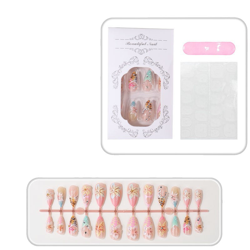 Tropical Floral Press-On Nail Set Stornfield