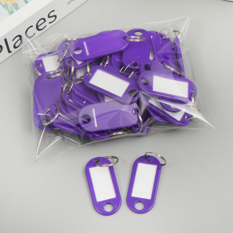 Unisex label tags with key ring and writable field Kalsten