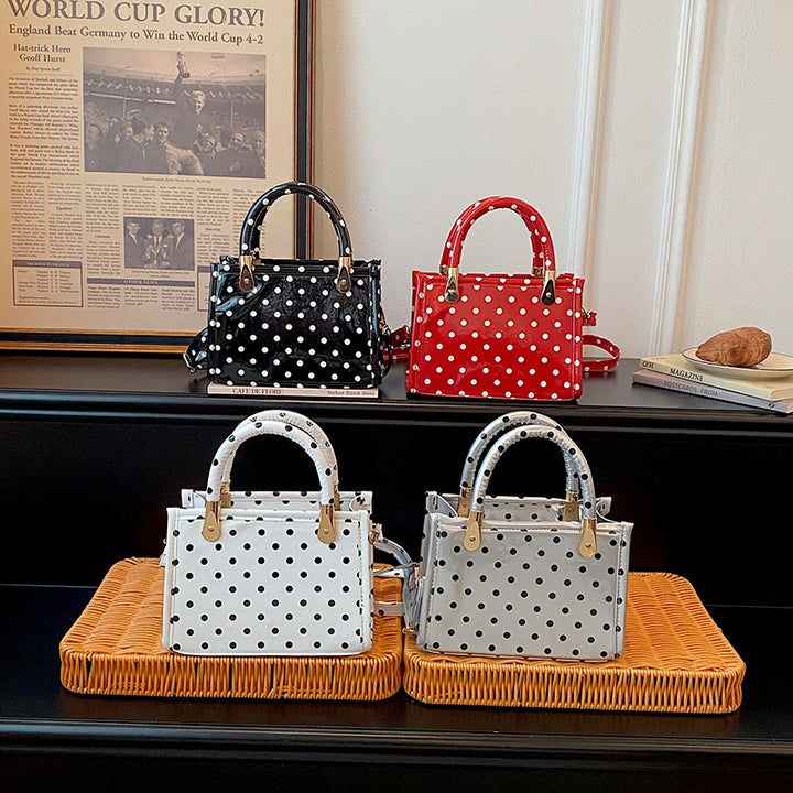 WoChic Polka Dot Handheld Satchel Bag Stornfield