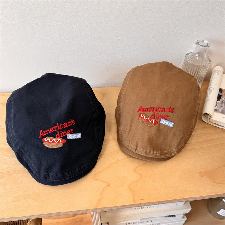 Men's Embroidered Casual Newsboy Cap Stornfield