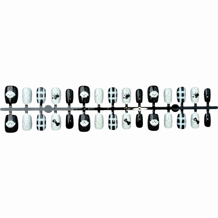 Stylish Themed Press-On Nail Art Set