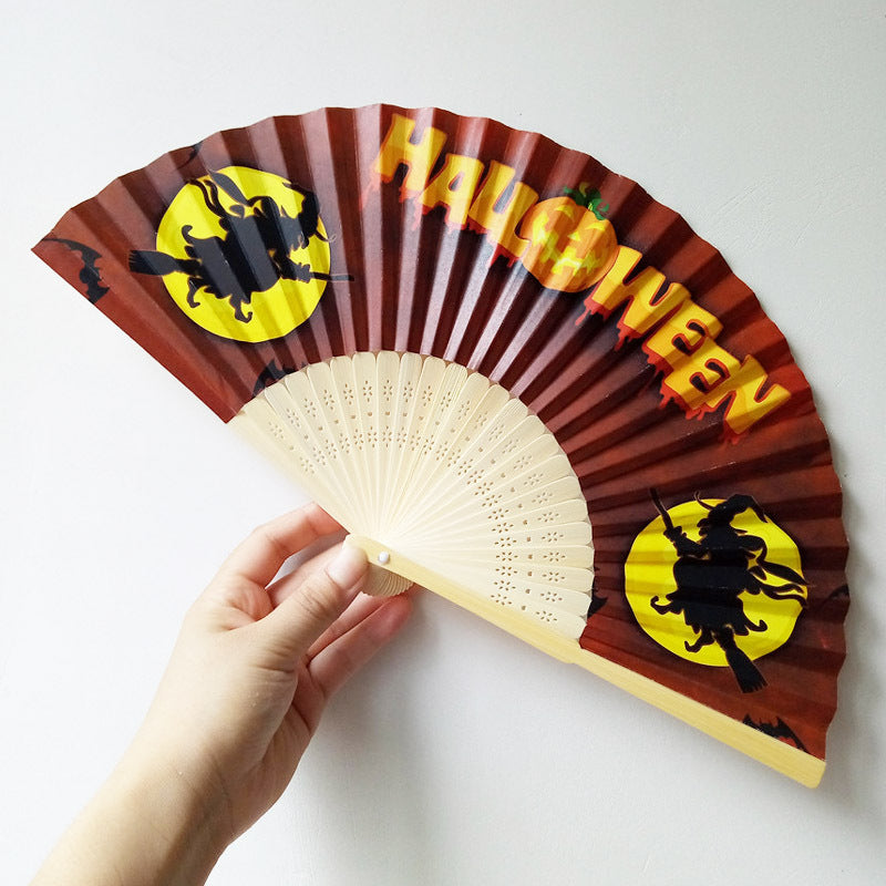 Women's Halloween costume fan with unique lettering Stornfield