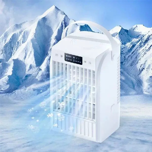 Unisex one-size portable evaporative table fan with handle and adjustable multi-speed fan Stornfield