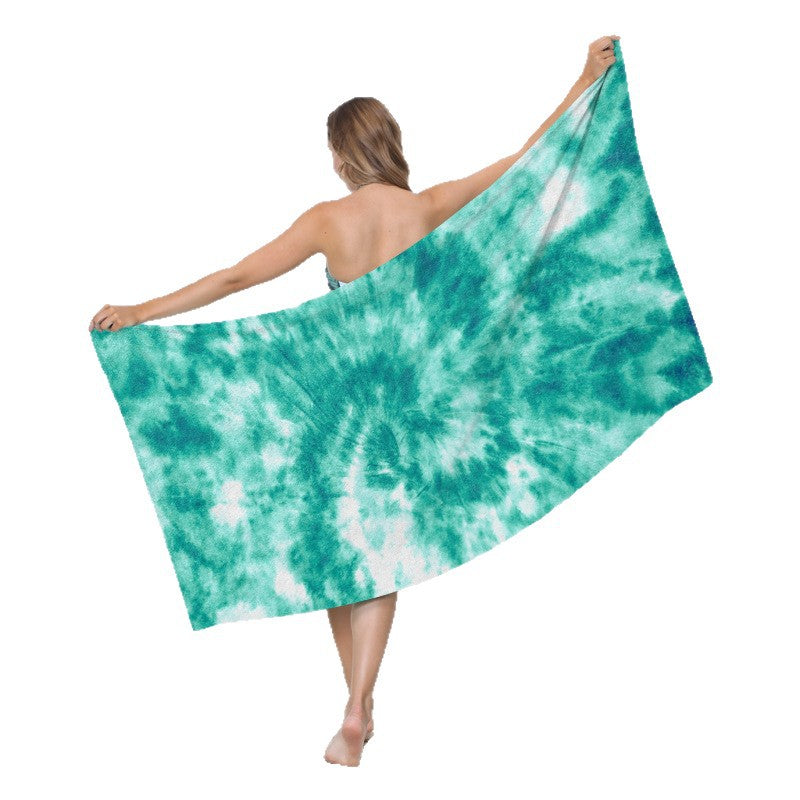 generously cut beach towel with TIE-DYE pattern Stornfield