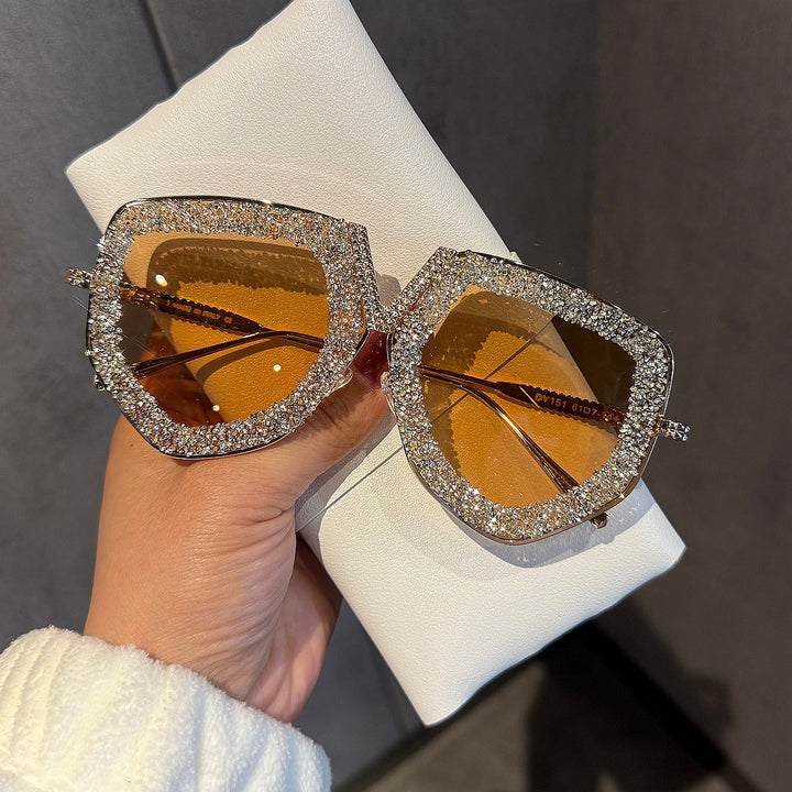 Ladies luxurious sunglasses with glamorous rhinestone frame Stornfield