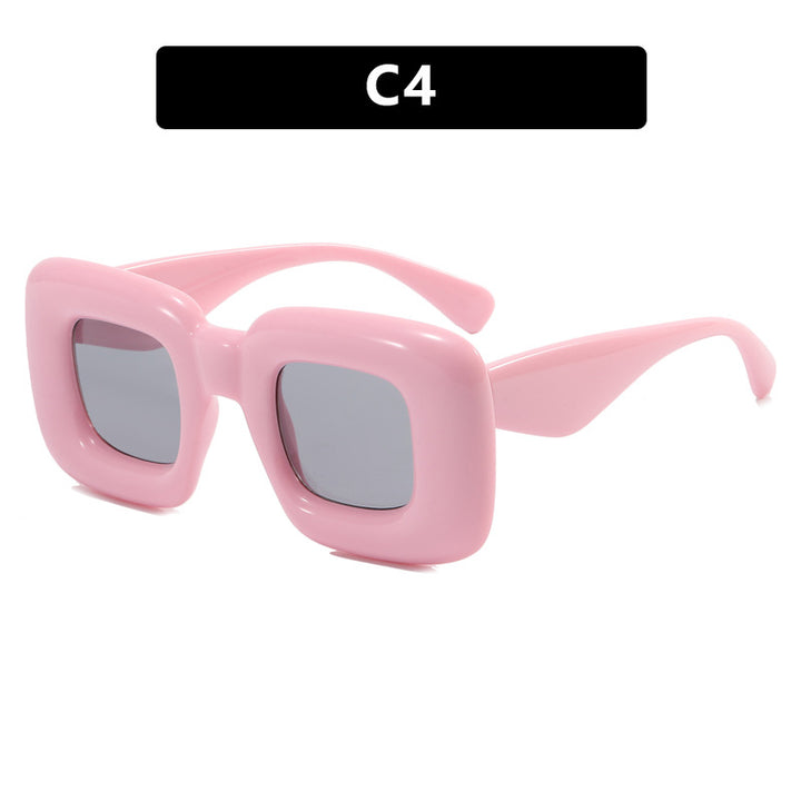 Women rectangular sunglasses with wide frame and protective UV filter Stornfield