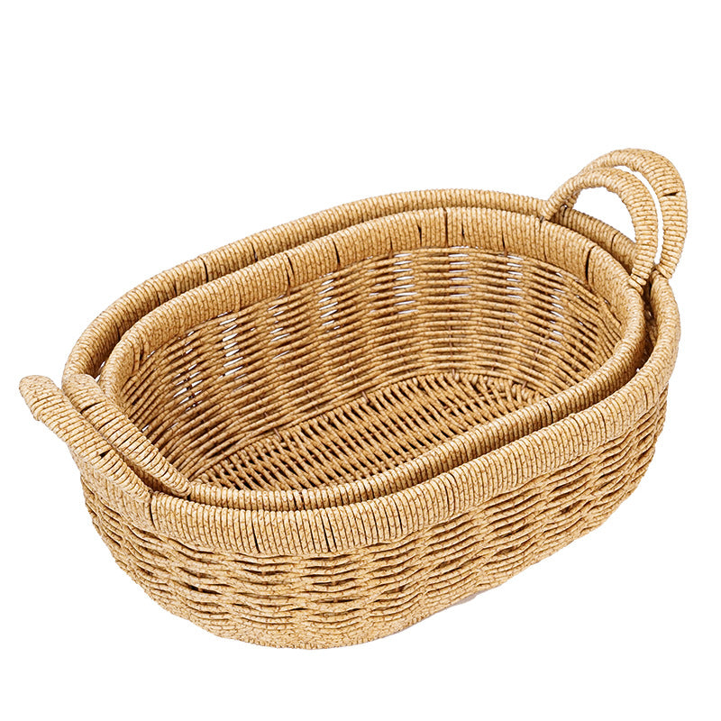 Decorative Round Woven Storage Basket Stornfield