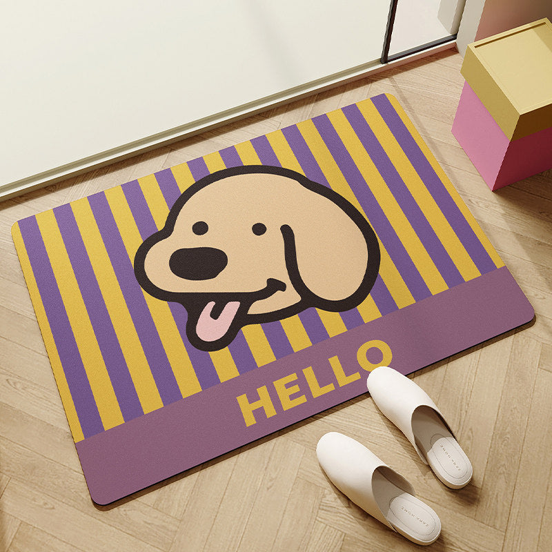 Cute Animal-Themed Indoor Floor Mat
