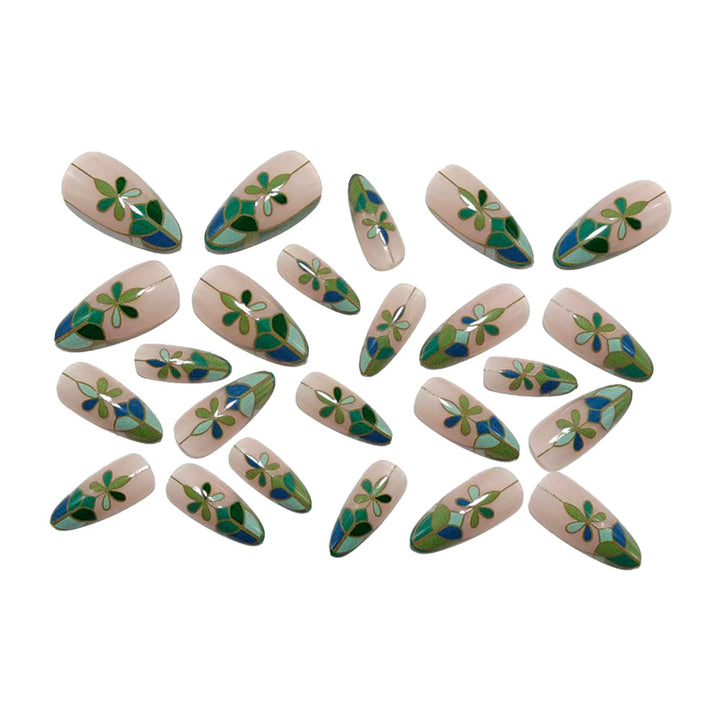 French Art Nails with Floral Design Stornfield