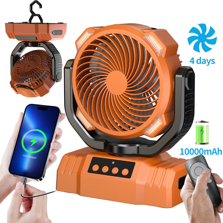 Unisex portable fan with remote control and power bank function Stornfield