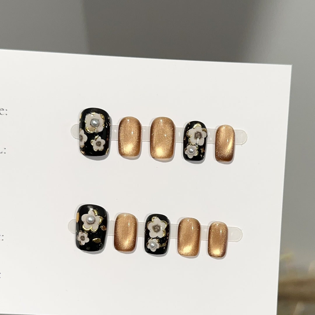 Floral Design Press-On Nails
