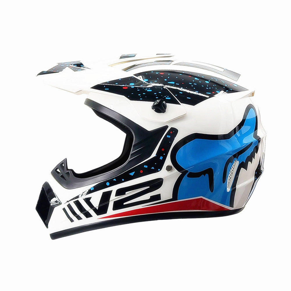 full-face motocross helmet with extended visor and reinforced chin guard Stornfield