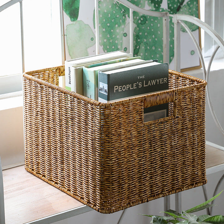 Premium Handwoven Square Storage Basket Stornfield