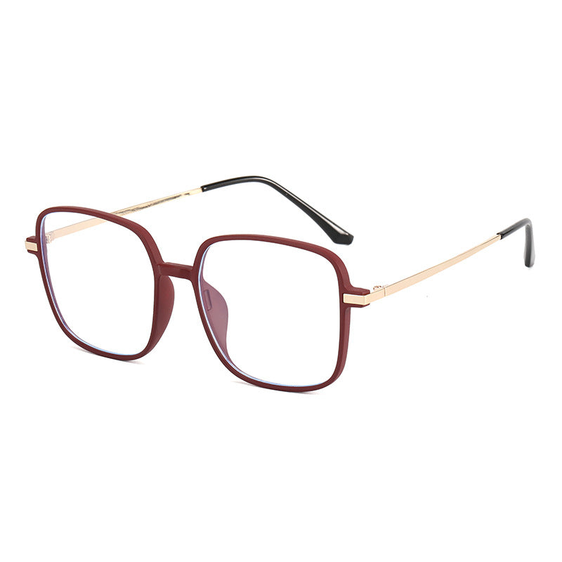Women's square designer glasses with delicate metal frame Stornfield