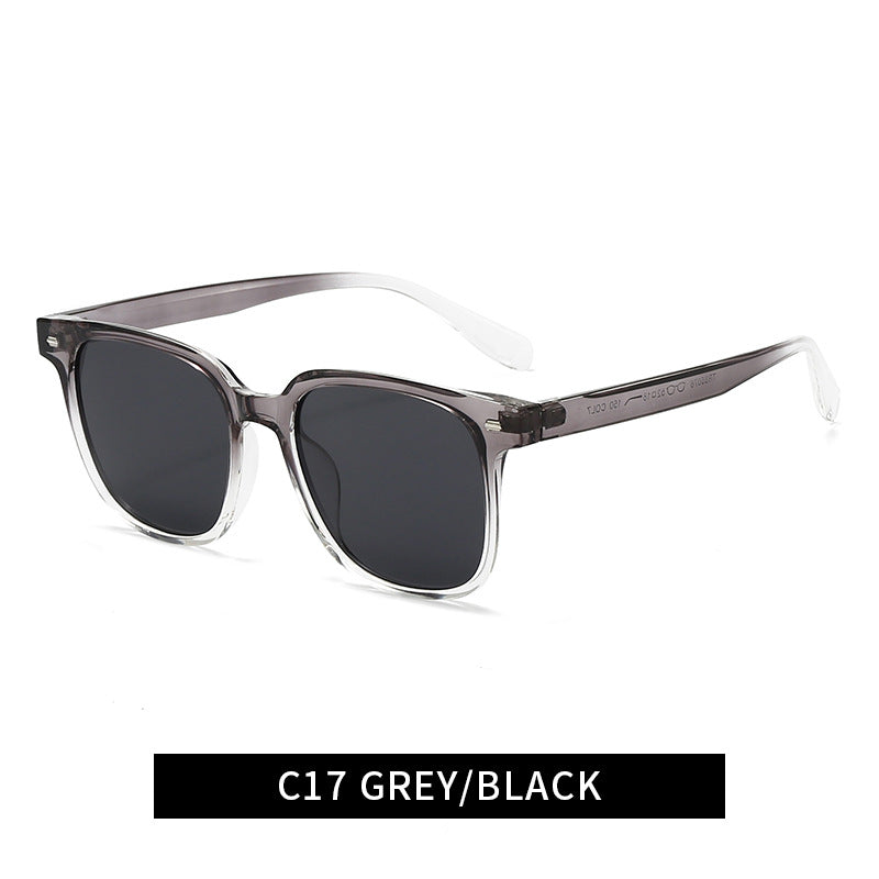 Women's modern square sunglasses with stylish, transparent frame Stornfield