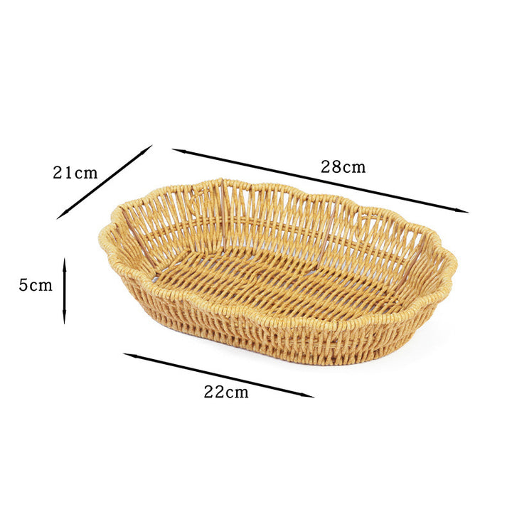 Decorative Woven Serving Tray Stornfield