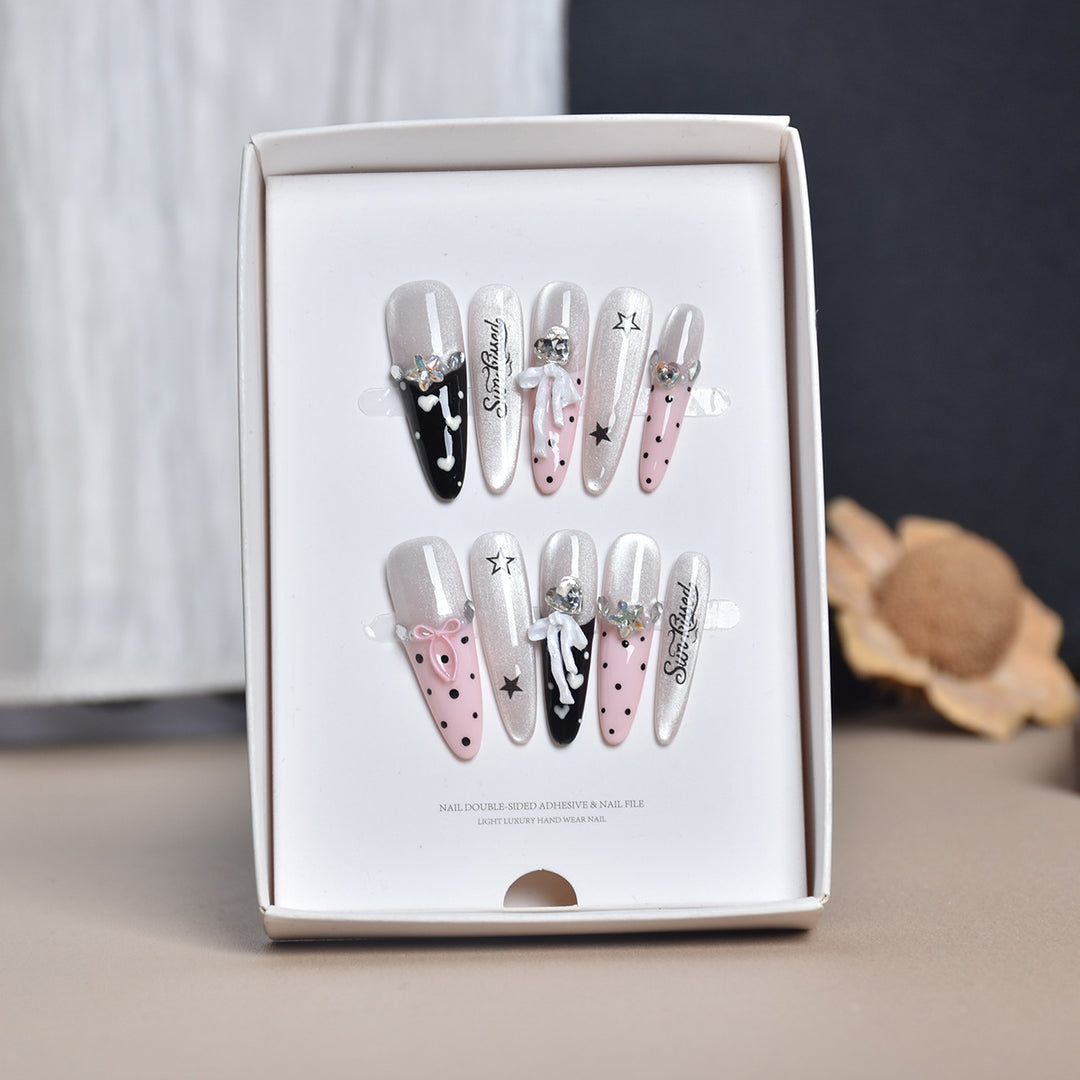 Glamorous Decorative Press-On Nail Art Stornfield