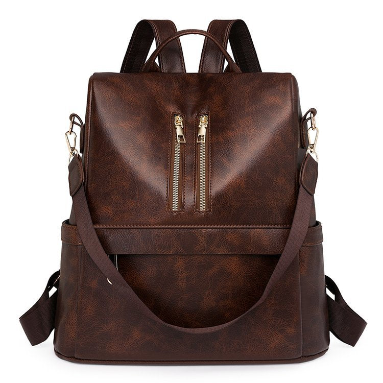 Versatile Vegan Leather Backpack Stornfield