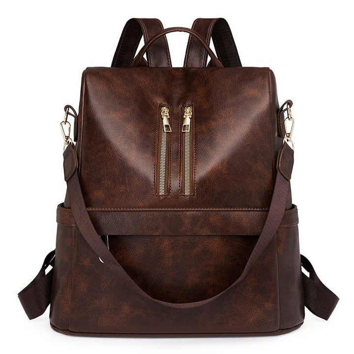 Versatile Vegan Leather Backpack Stornfield