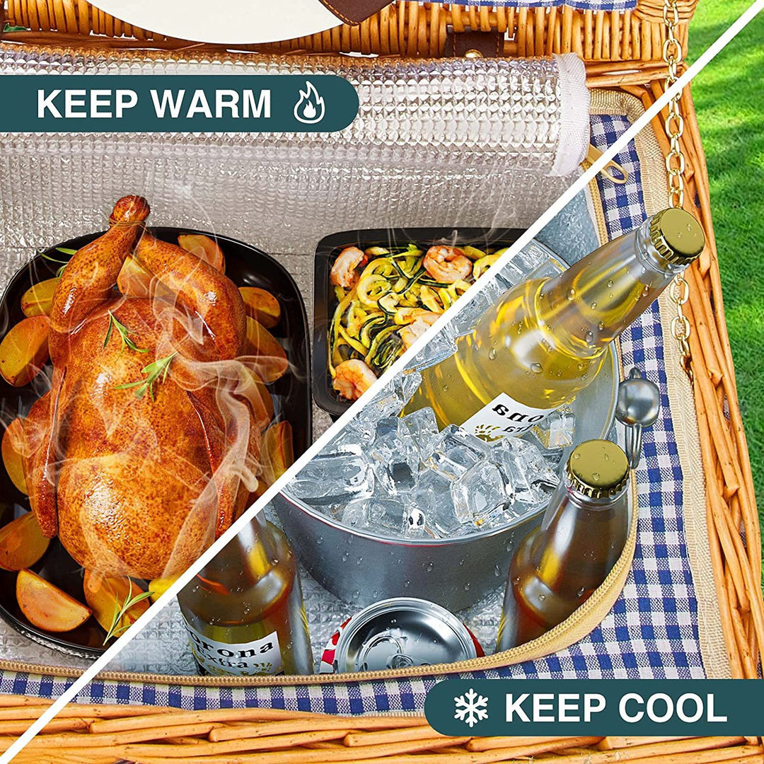 Ladies high-quality picnic basket with classic design Stornfield