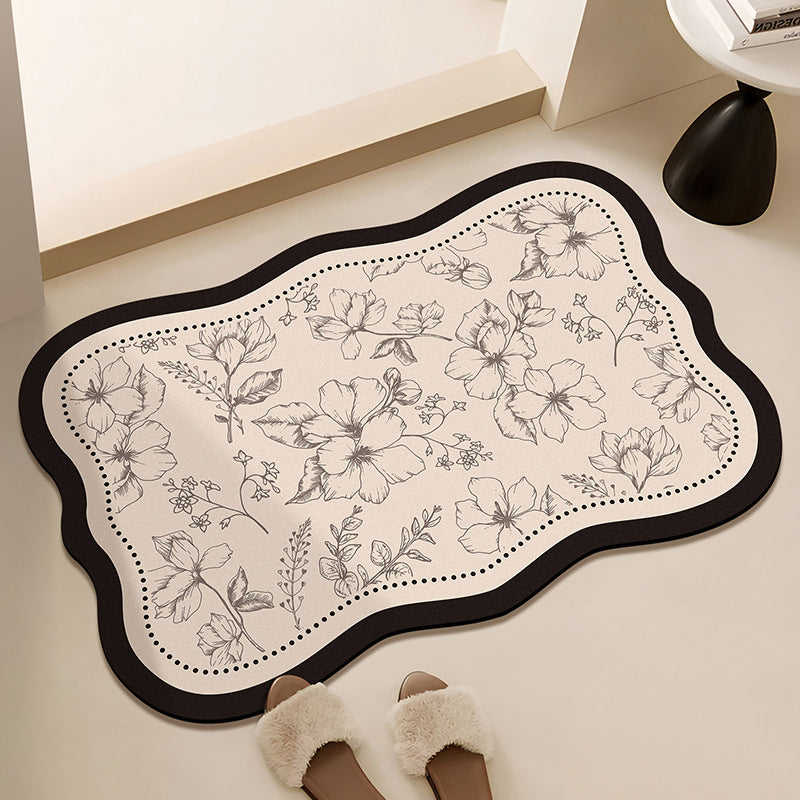 Floral-Printed Bath Runner Stornfield