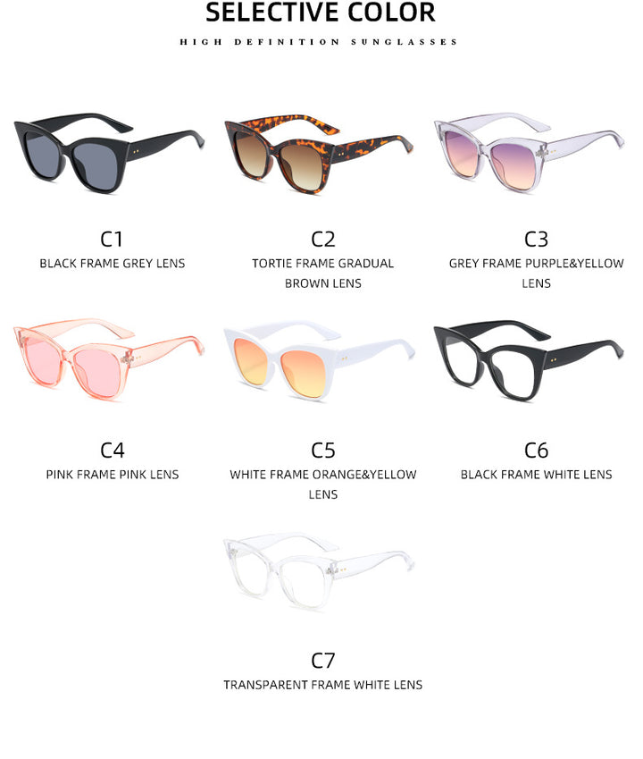 Women extravagant Cat-Eye sunglasses with mirrored lenses Stornfield