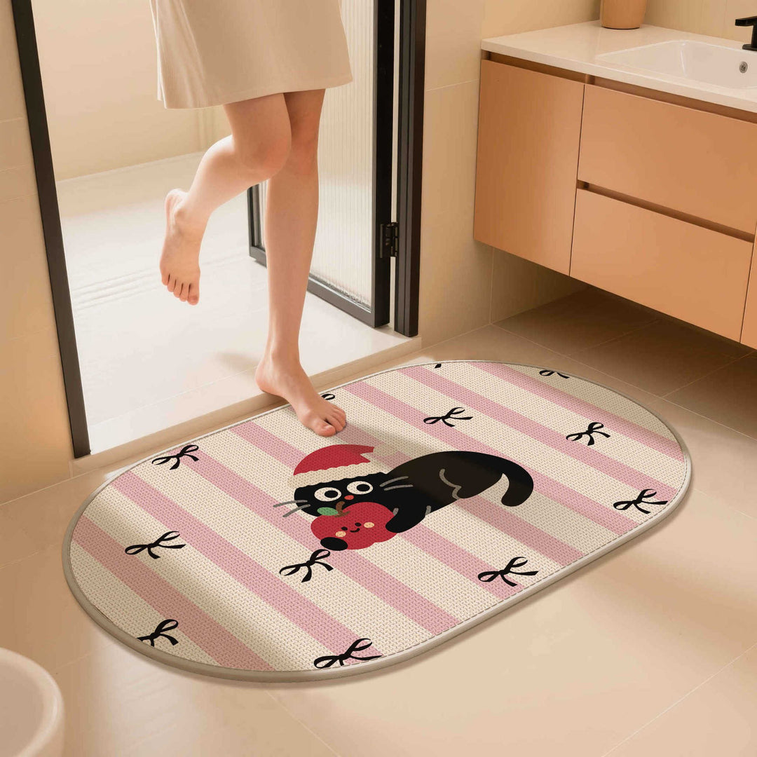 Decorative Cartoon-Themed Bath Mat