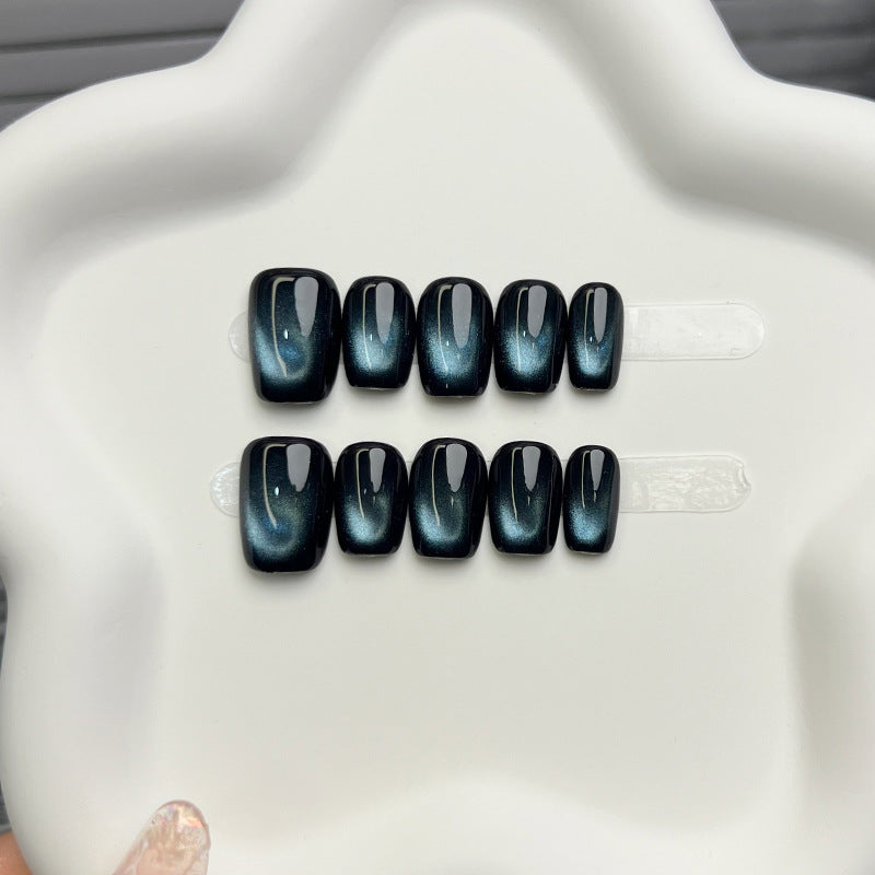 Glossy Marble Effect Press-On Nails