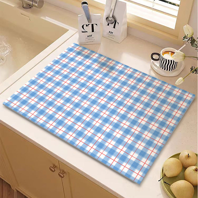 Checkered Kitchen Mat Stornfield