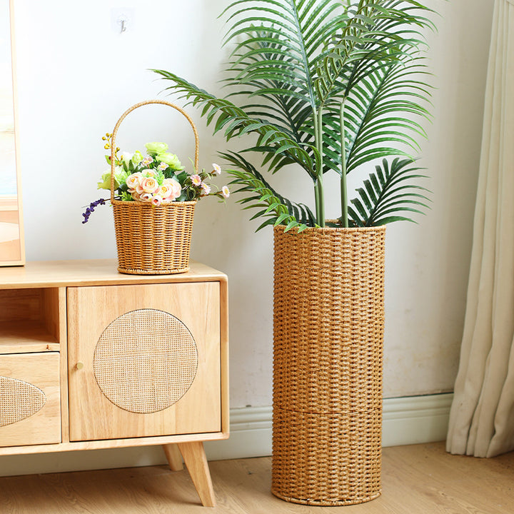 Unisex Handwoven Storage Basket with Hexagonal Shape Stornfield