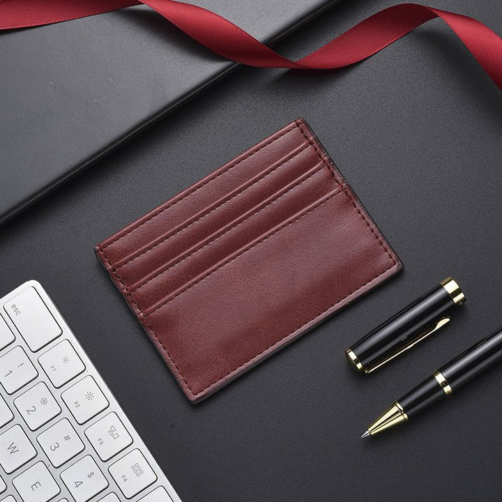 Textured Leather Card Holder Stornfield