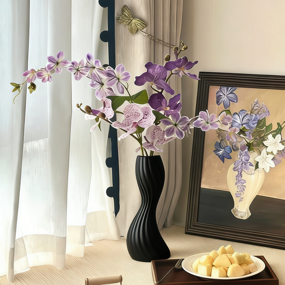 Elegant Twisted Ceramic Vase