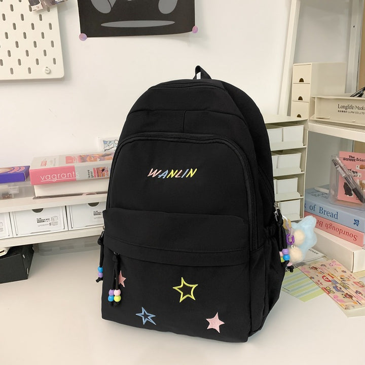 Playful Star-Embellished Backpack Stornfield