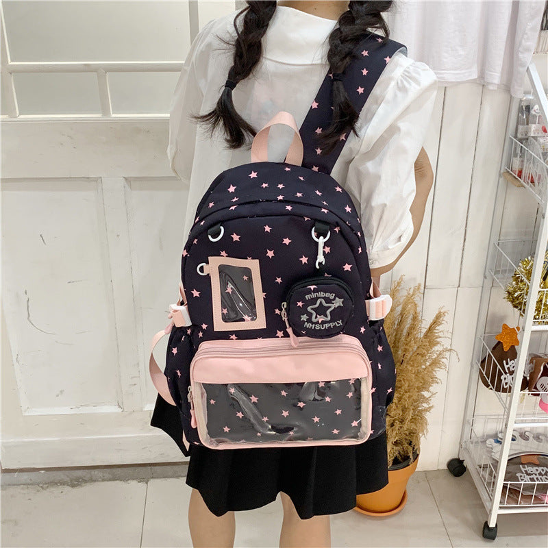 Star-Printed Casual Backpack Stornfield 1791205471