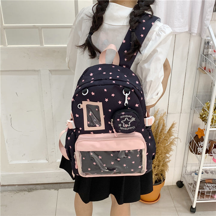 Star-Printed Casual Backpack Stornfield 1791205471