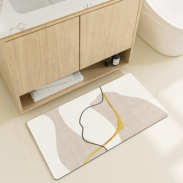 Stylish Geometric Pattern Bath Mat Stornfield